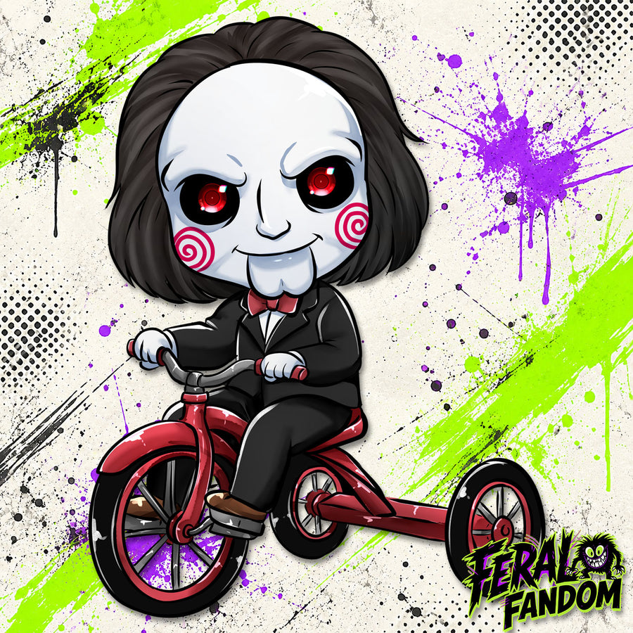 Tricycle of Terror KissCut Sticker