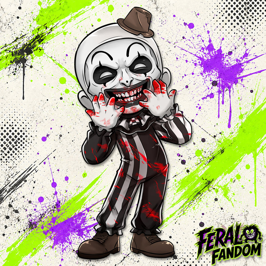 The Carnage Clown Kiss Cut Sticker