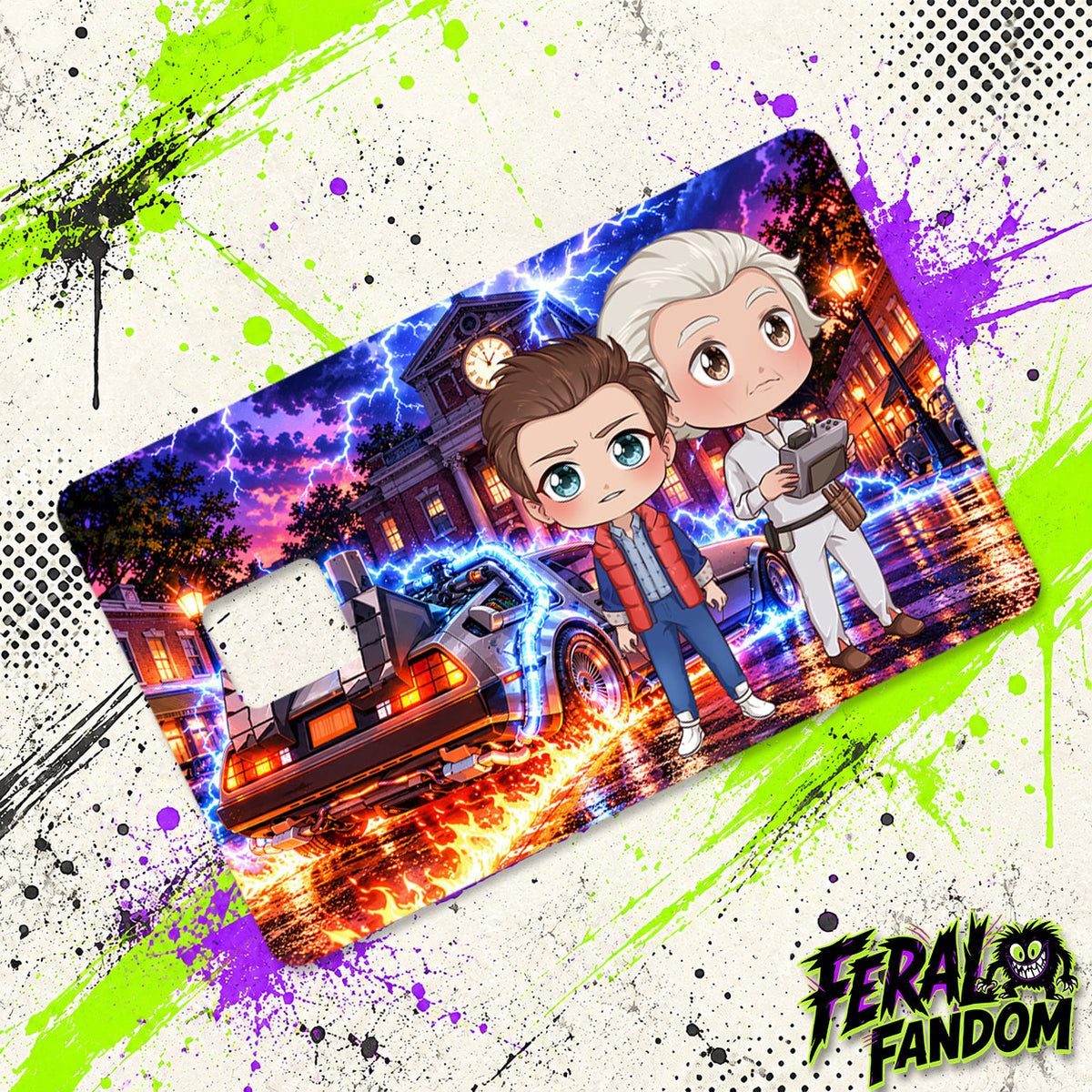 The Fluxed Up Trio character artwork for Feral Fandom credit card skin
