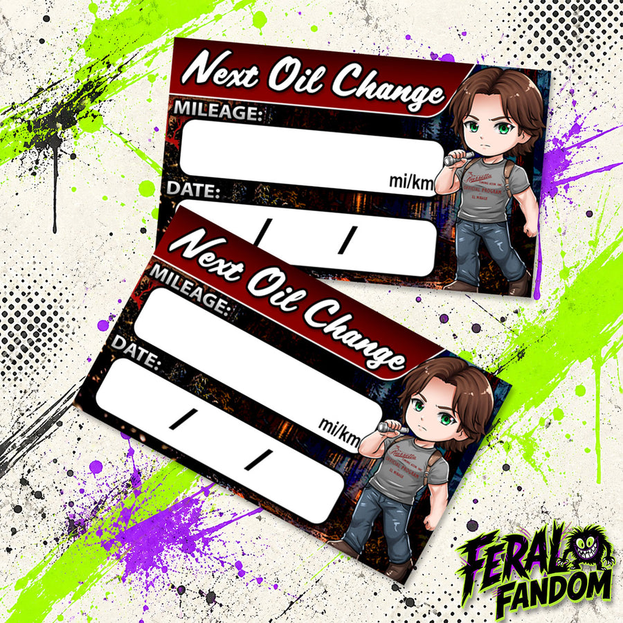Clay Miller Oil Change Stickers