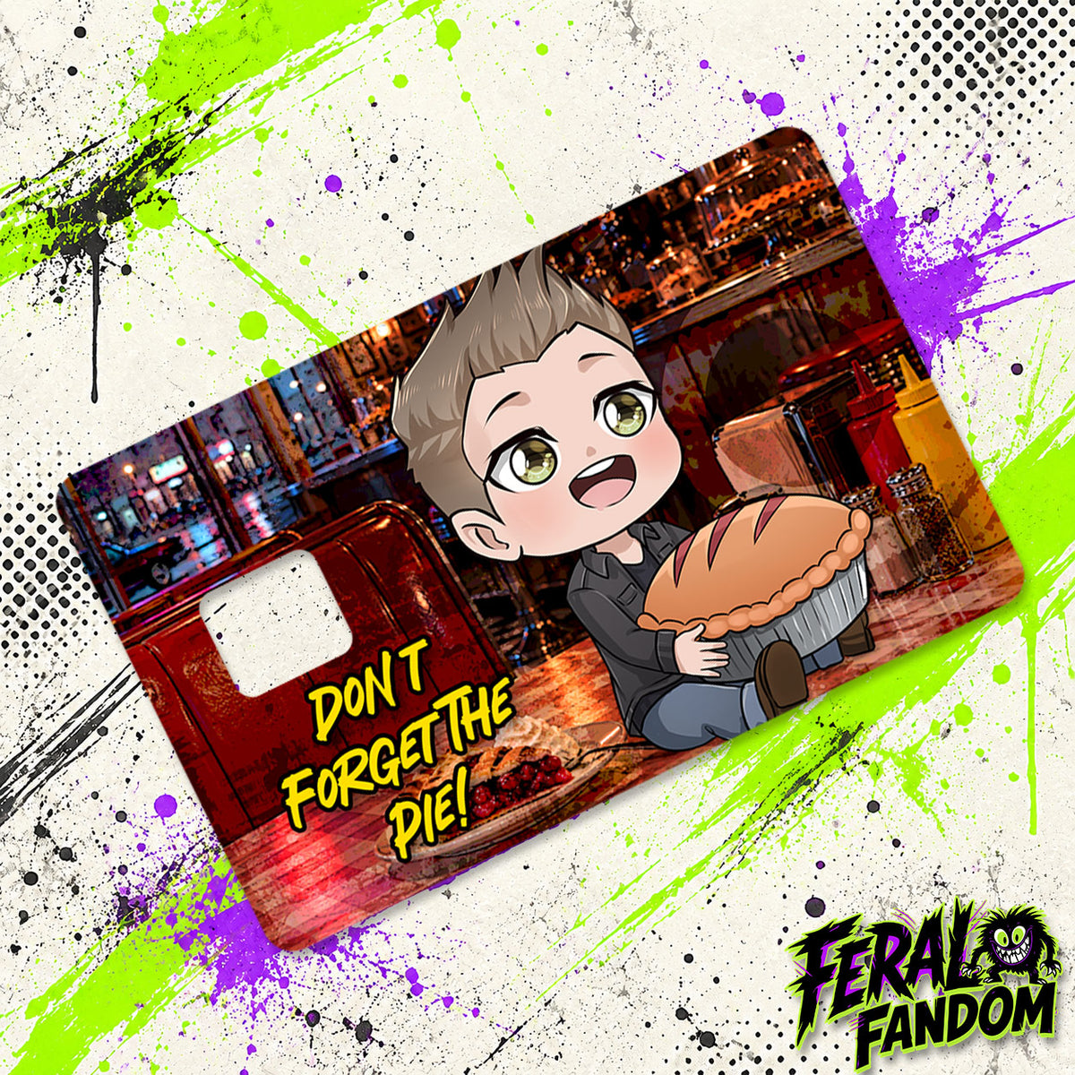 Dean Winchester with Pie Credit Card Skin