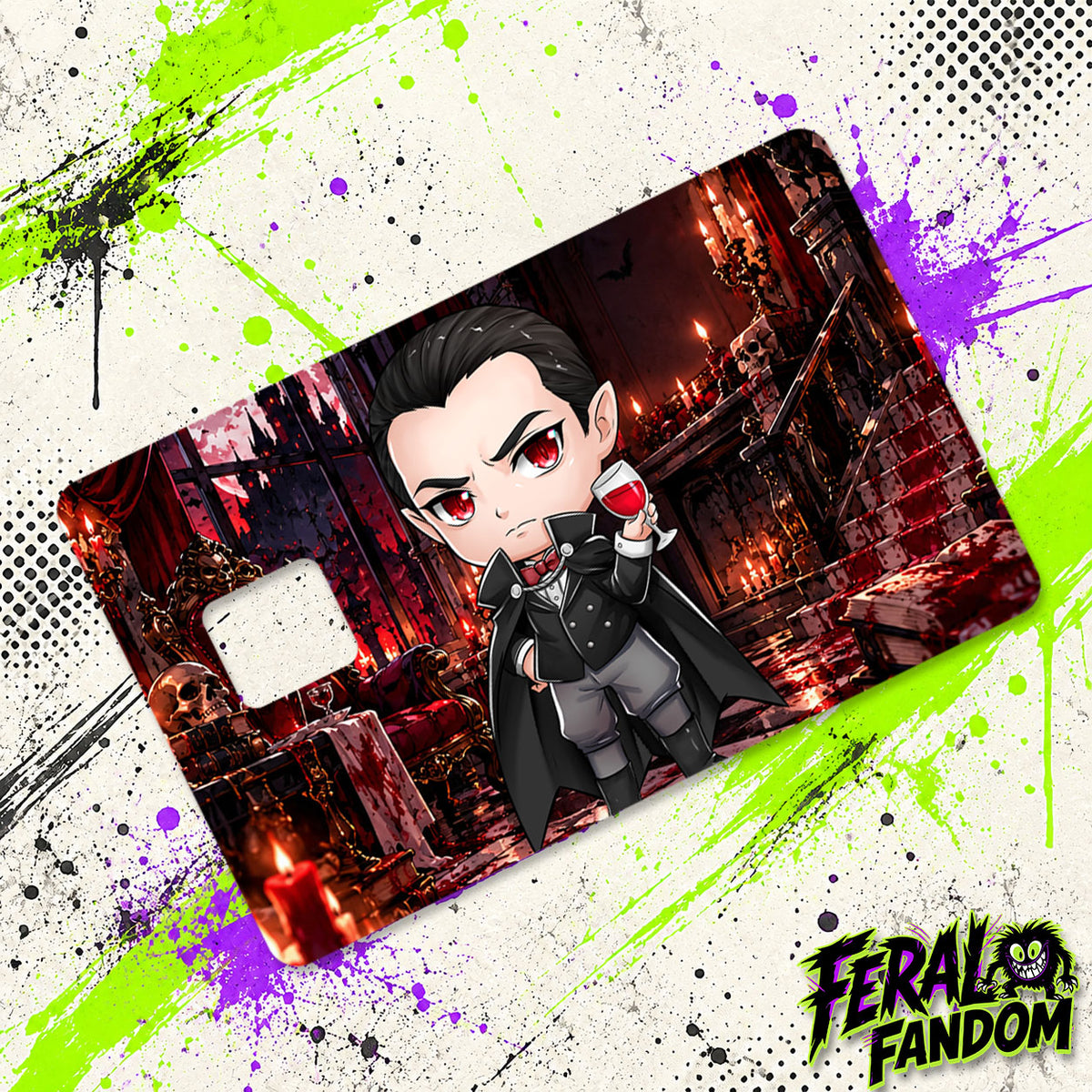 Royal Bloodsucker character artwork for Feral Fandom credit card skin
