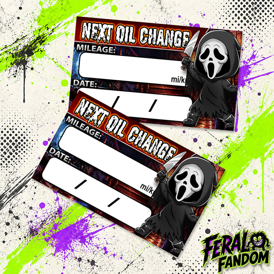 The Midnight Caller Oil Change Stickers