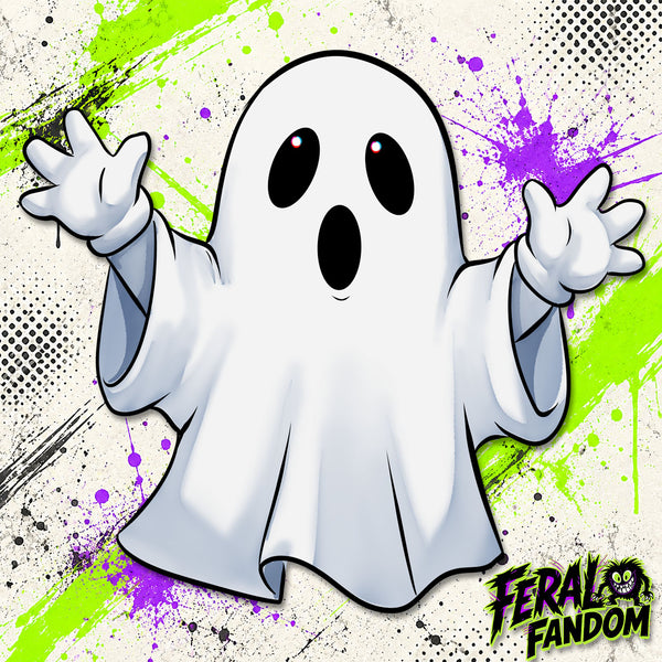 Cute Ghost KissCut Sticker