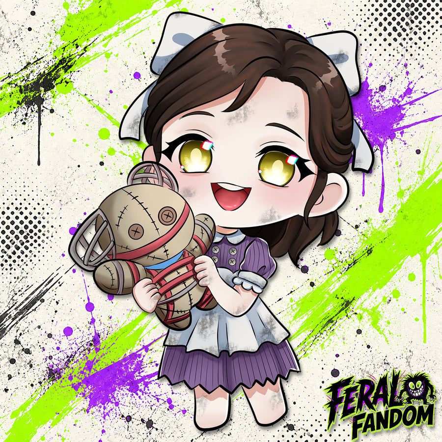 Creepy Little Darling KissCut Sticker
