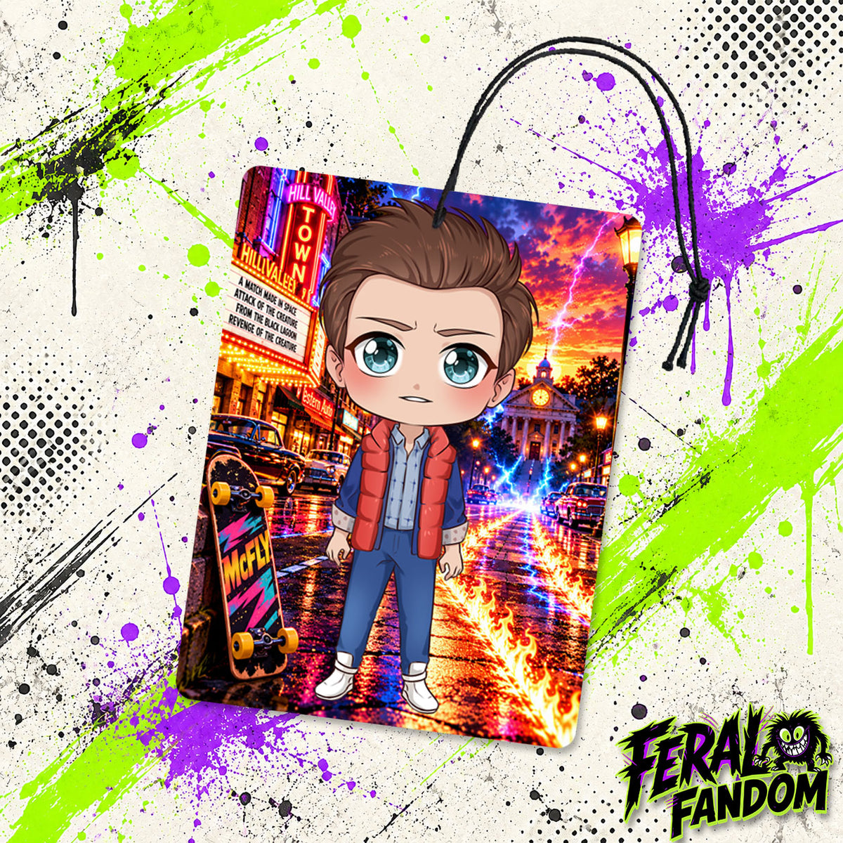 Skateboard Time Traveler Air Freshener