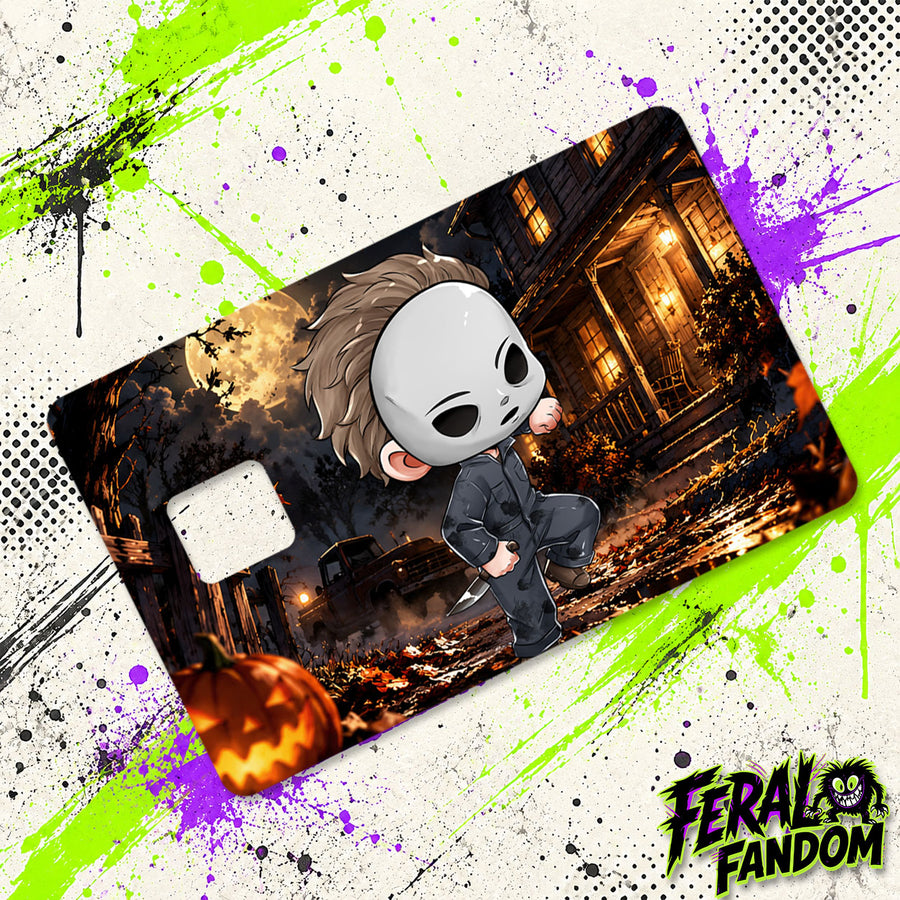 Silent Slasher character artwork for Feral Fandom credit card skin
