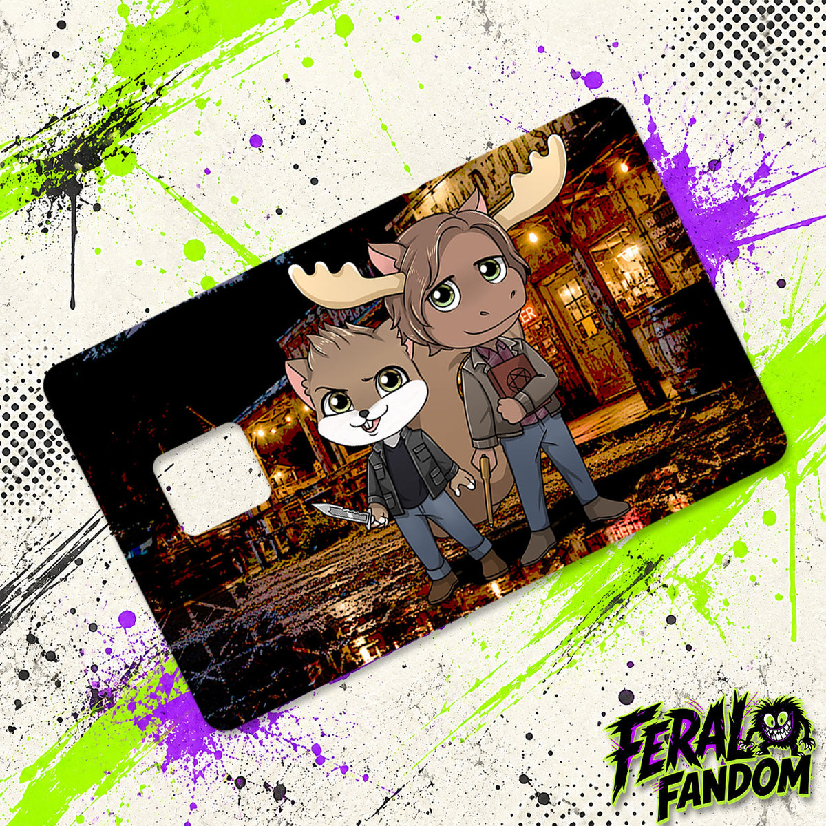 Moose and Squirrel Credit Card Skin