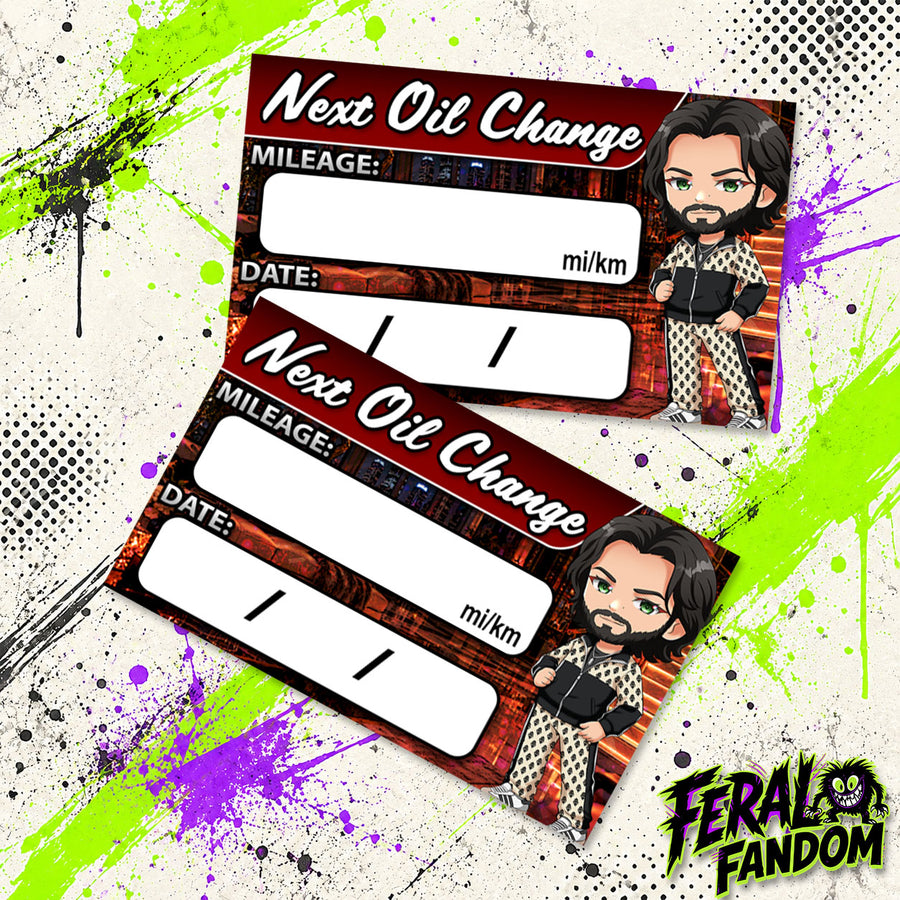 Mr. Marathon Oil Change Stickers
