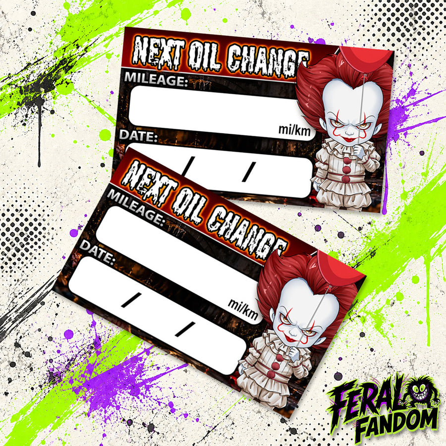 Sewer Drain Demon Oil Change Stickers