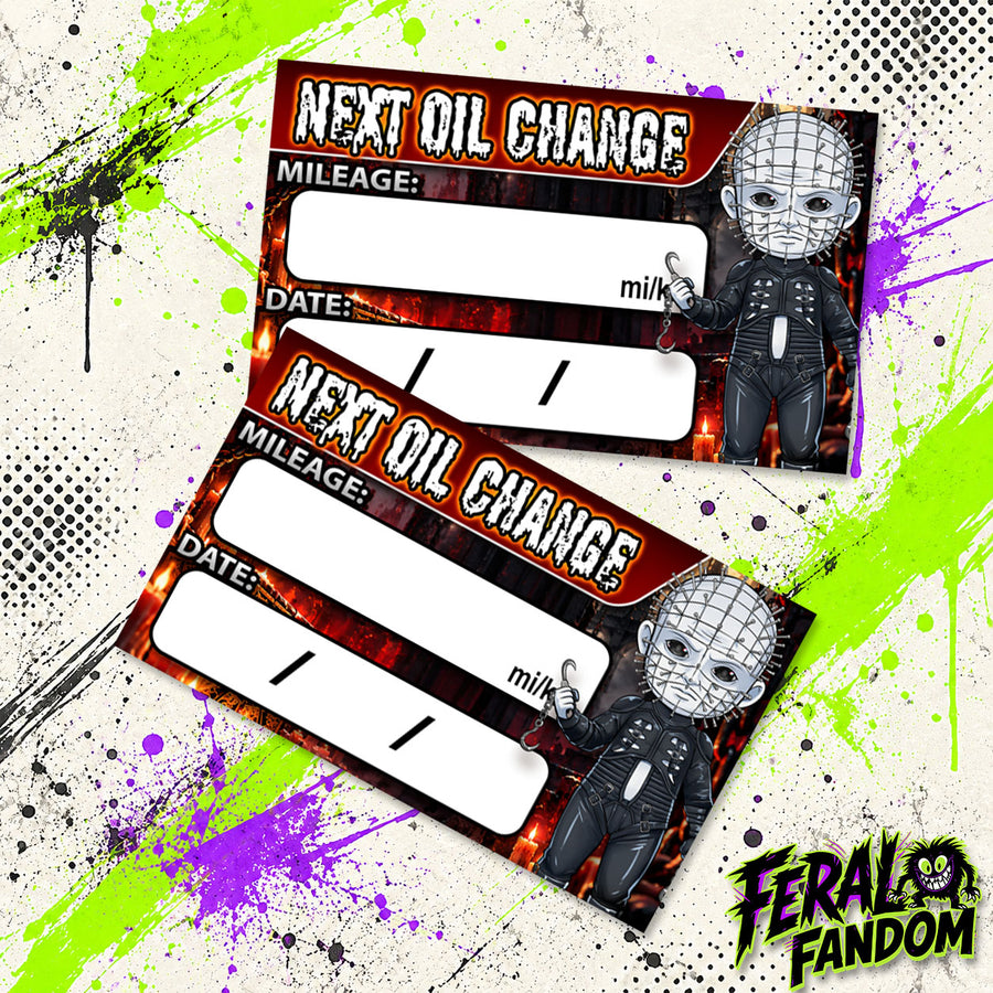 Pincushion Prince Oil Change Stickers