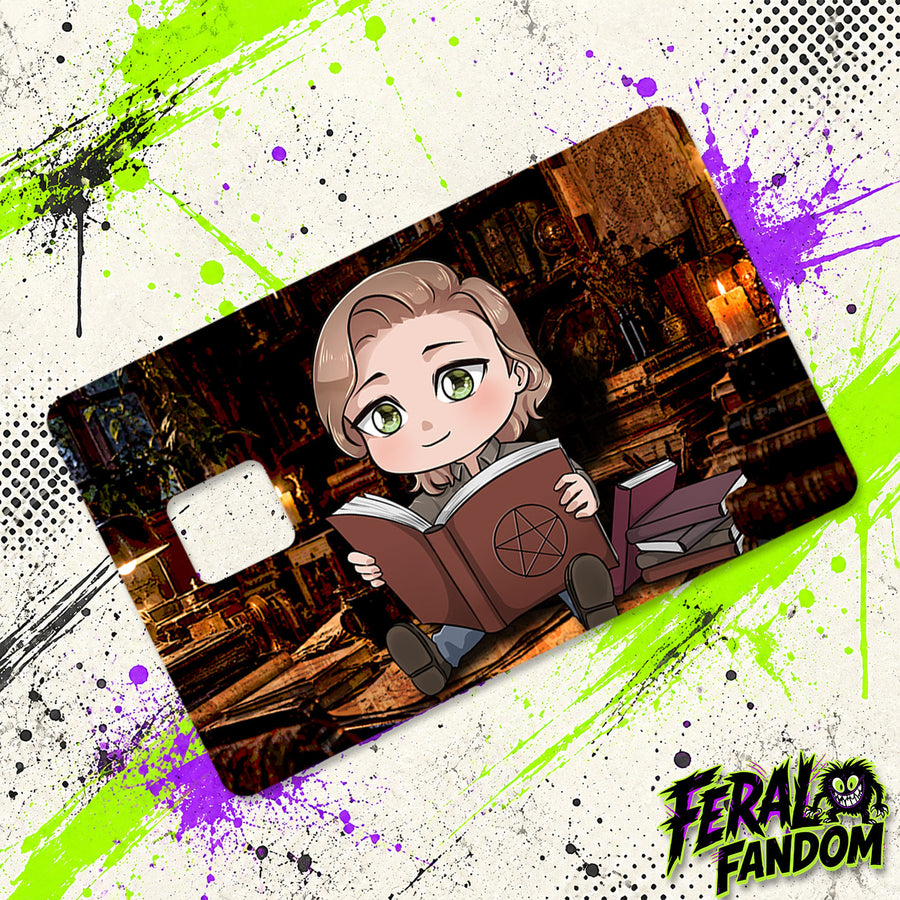 Sam Winchester with Books Credit Card Skin