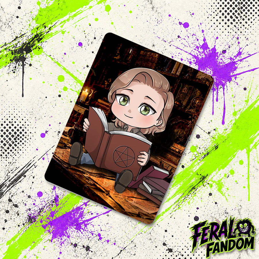 Sam Winchester with Books Magnet