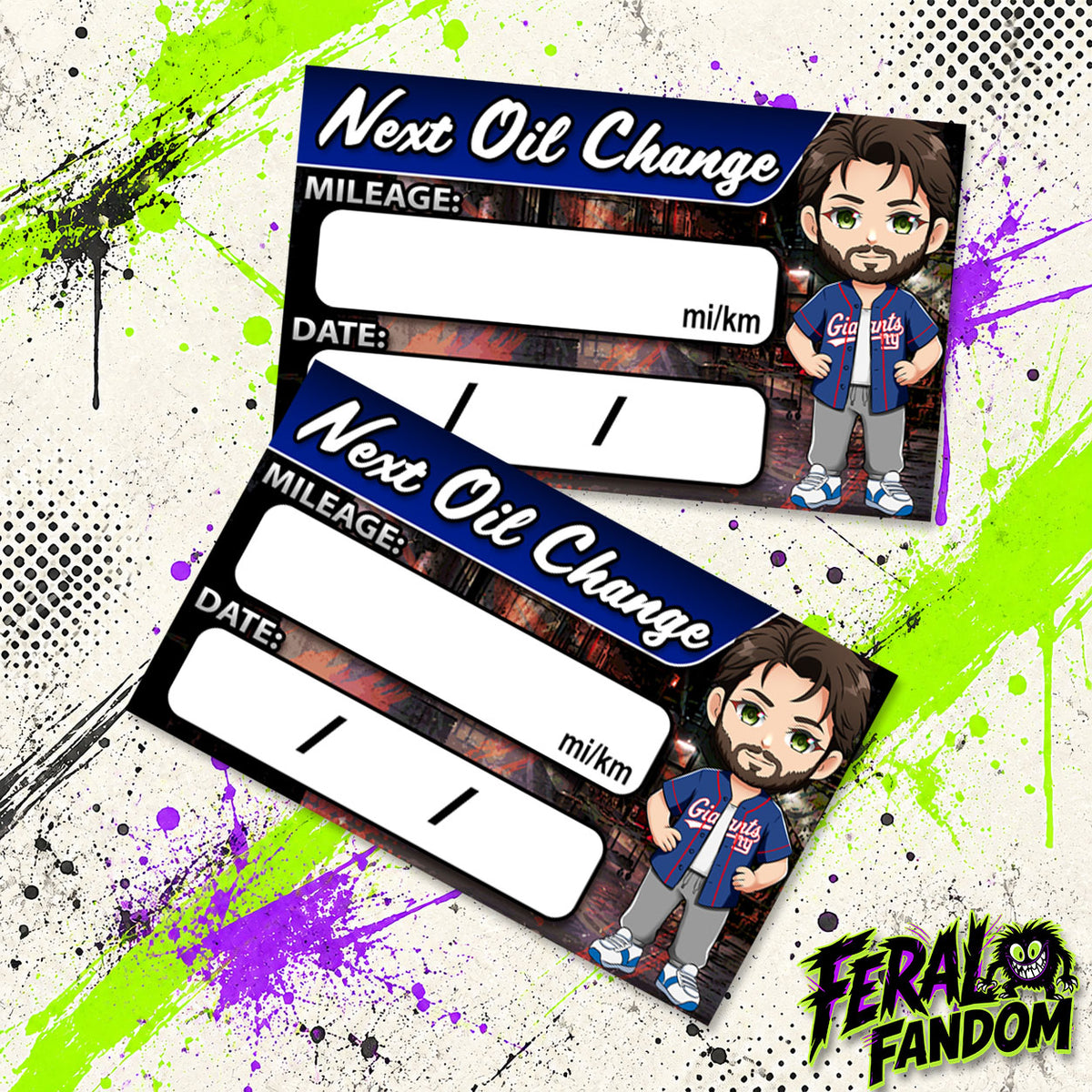 Soldier Boy Giants Jersey Oil Change Stickers