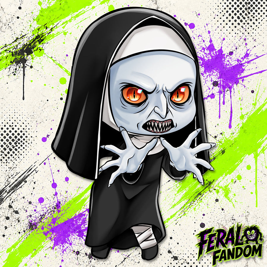 Demonic Sister KissCut Sticker