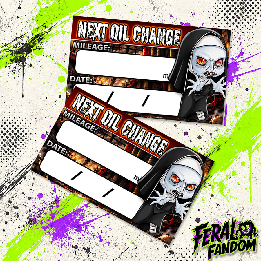 Demonic Sister Oil Change Stickers